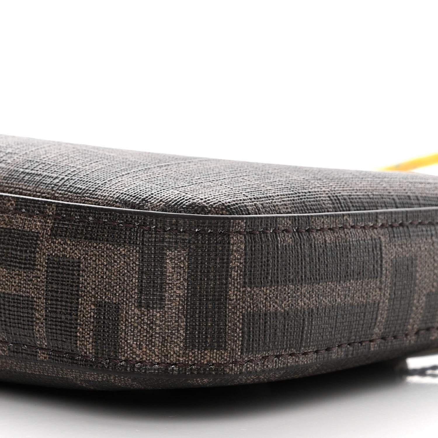 Fendi X FRGMT X POKEMON Glazed Fabric FF Pokemon Print Baguette Pouch Tobacco Moro Giallo 10 of 11