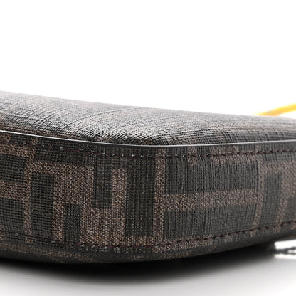 Fendi X FRGMT X POKEMON Glazed Fabric FF Pokemon Print Baguette Pouch Tobacco Moro Giallo 10 of 11