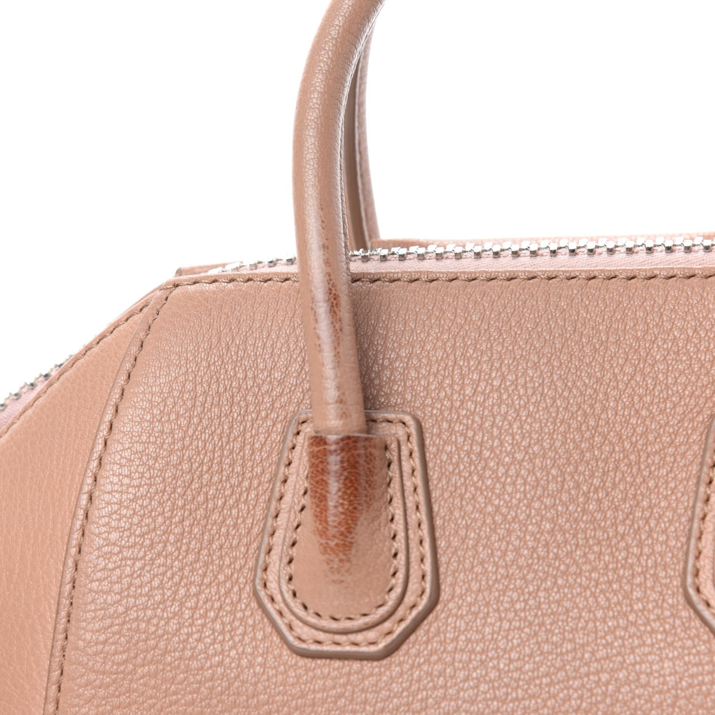 Sugar Goatskin Mini Antigona Old Pink