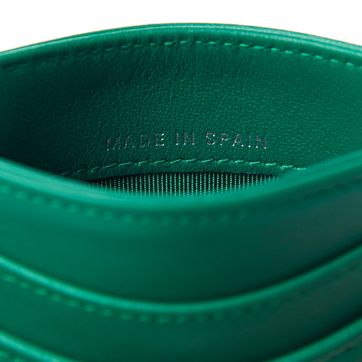 Chanel Lambskin Quilted Card Holder Green 7 of 9