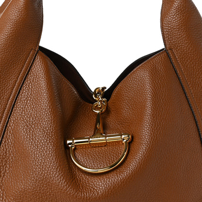 Gucci Grained Calfskin Softbit Maxi Shoulder Bag Brown 8 of 10