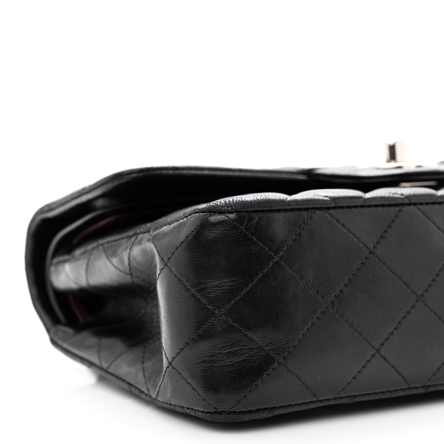 Chanel Lambskin Quilted Small Double Flap Black 8 of 14