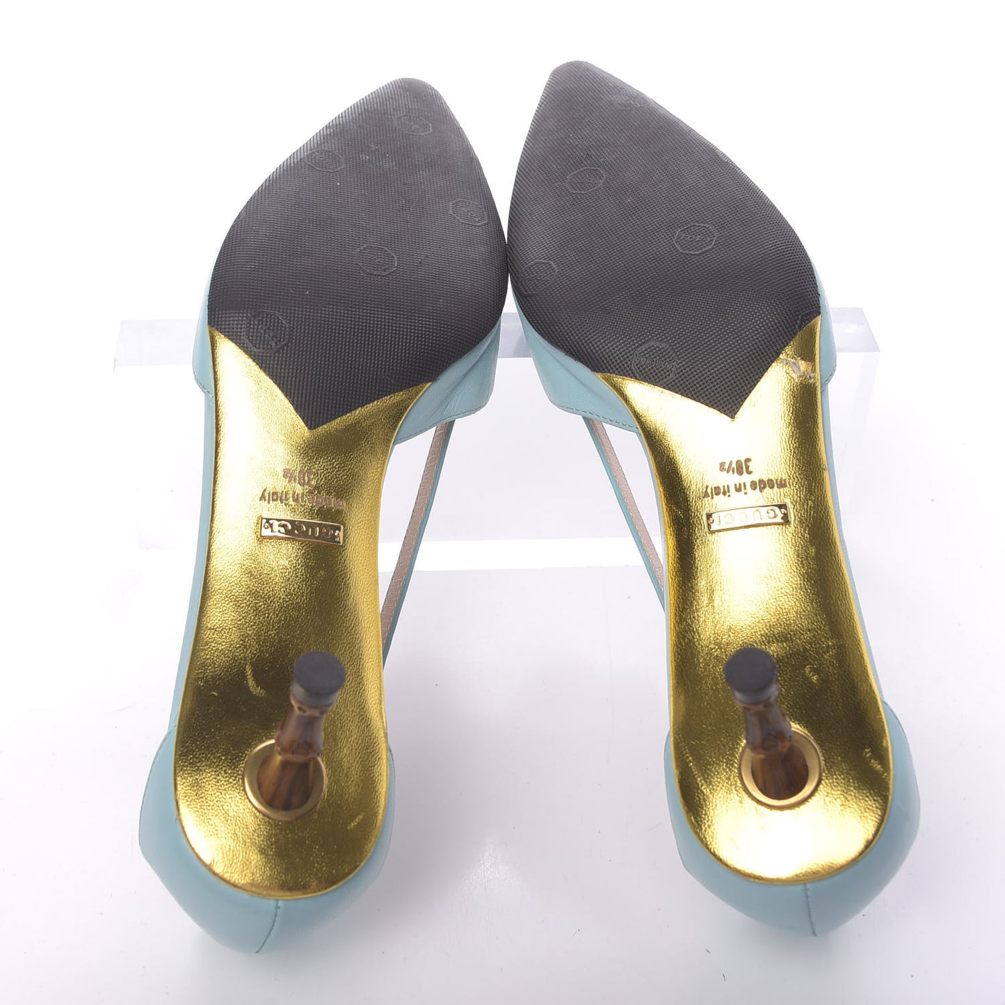 Malaga Kid Unia Cherry Pumps 38.5 New Acquamarine Emerald Cocoa