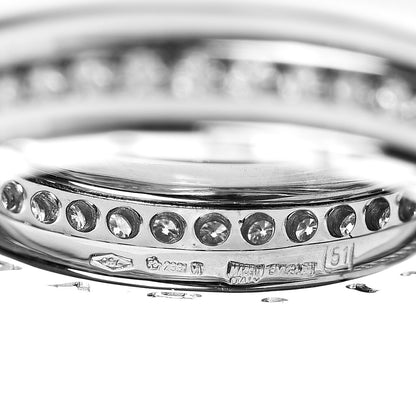 Bulgari 18K White Gold Diamond B.Zero1 One-Band Pave Ring 51 5.75 5 of 5