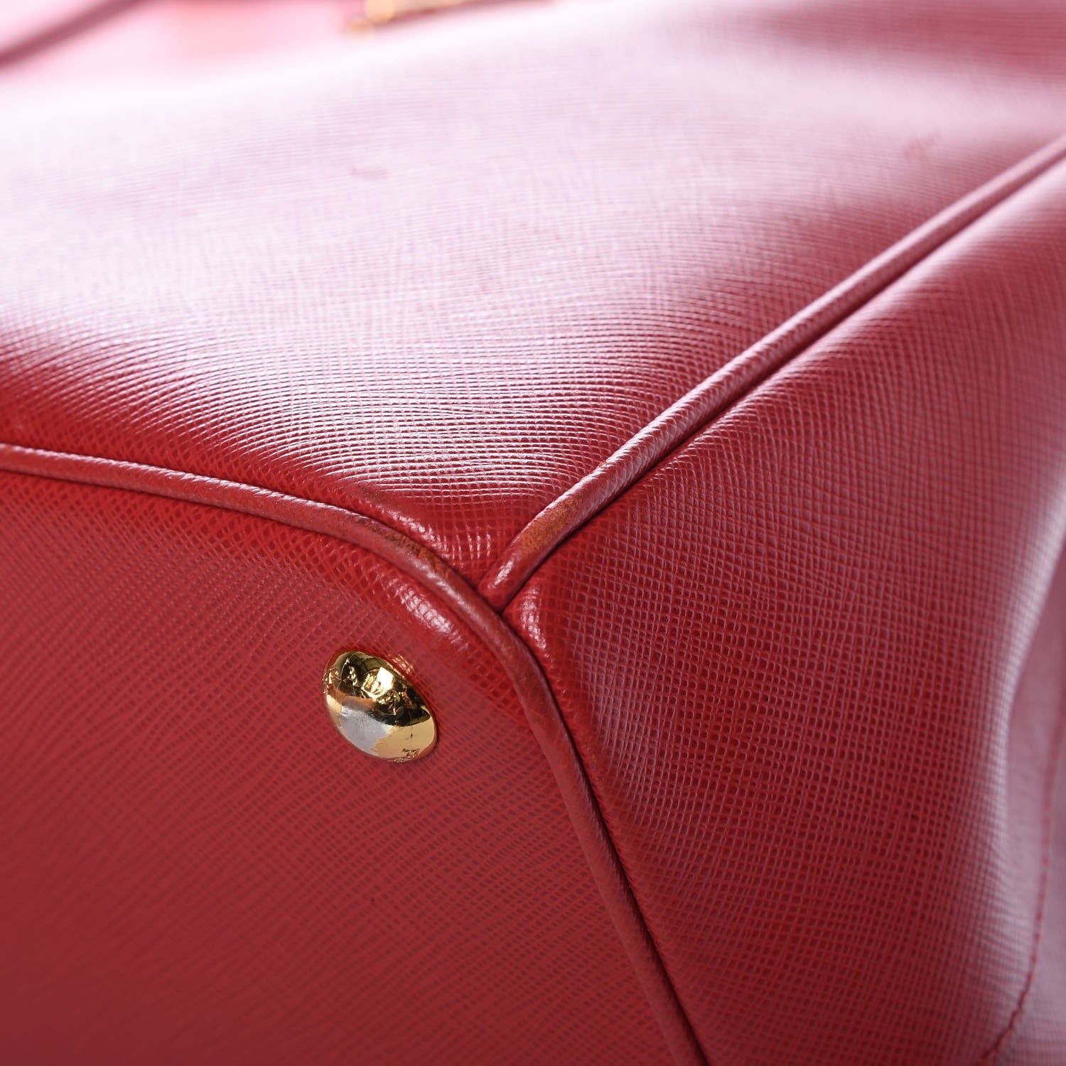 Prada Saffiano Lux Large Tote Rosso 10 of 13