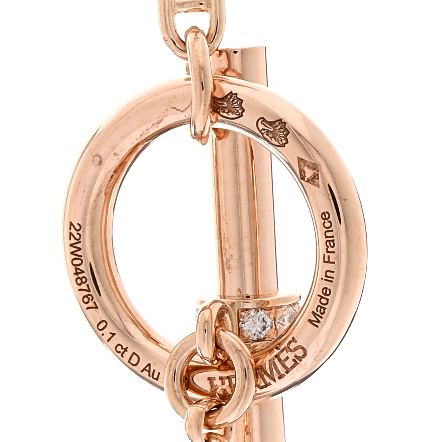 18K Rose Gold Diamond Chaine d'Ancre Chaos Necklace