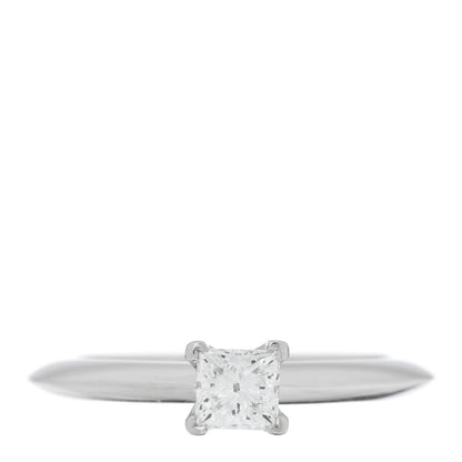 Tiffany Platinum  .31 Carat Princess Cut Diamond Engagement Ring 47 4 47 4 1 of 4