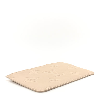 Louis Vuitton Empreinte Monogram Giant Neverfull MM Pochette Cream 4 of 9