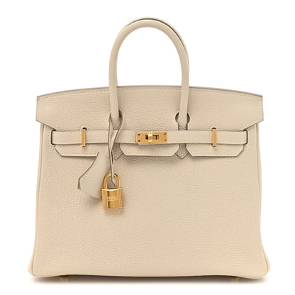 Hermes Togo Birkin 25 Craie 1 of 11