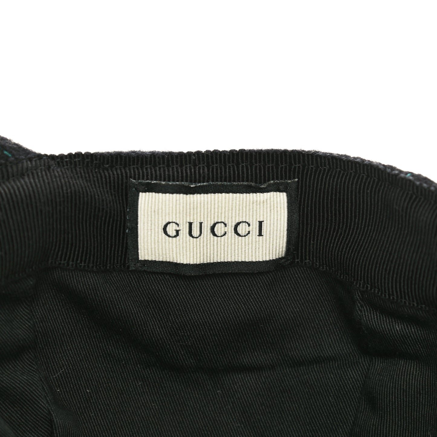 Cotton Web Interlocking G Baseball Hat S Black