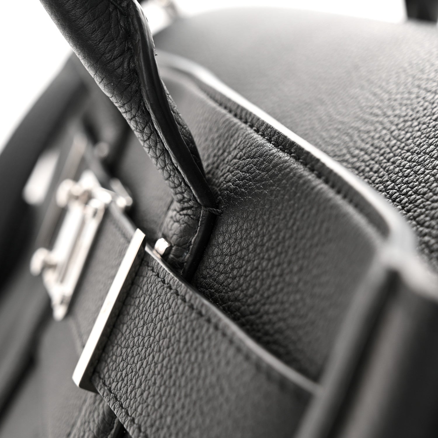 Louis Vuitton Millesime Calfskin Georges Tote MM Black 1514972