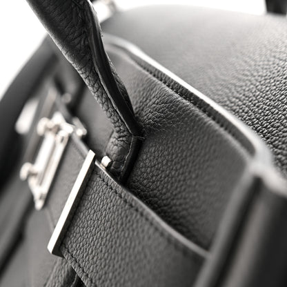 Louis Vuitton Millesime Calfskin Georges Tote MM Black 13 of 13