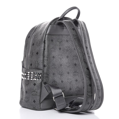 MCM Visetos Small Side Stud Stark Backpack Phantom Grey 3 of 9