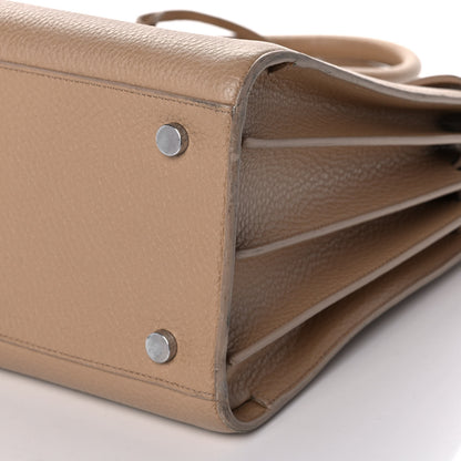 Saint Laurent Grained Calfskin Small Sac De Jour Taupe 8 of 13