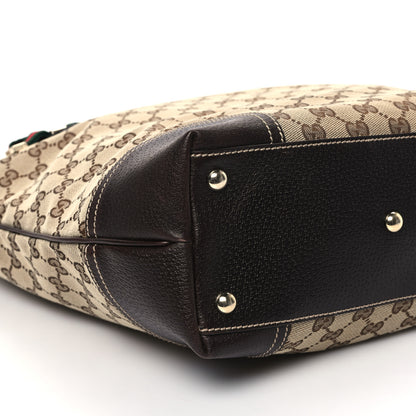 Gucci Monogram Medium Princy Tote Dark Brown 9 of 10