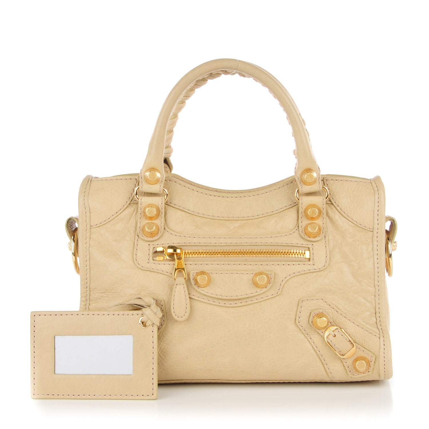 Balenciaga Agneau Giant 12 Gold Hardware Mini City Dune 1 of 8