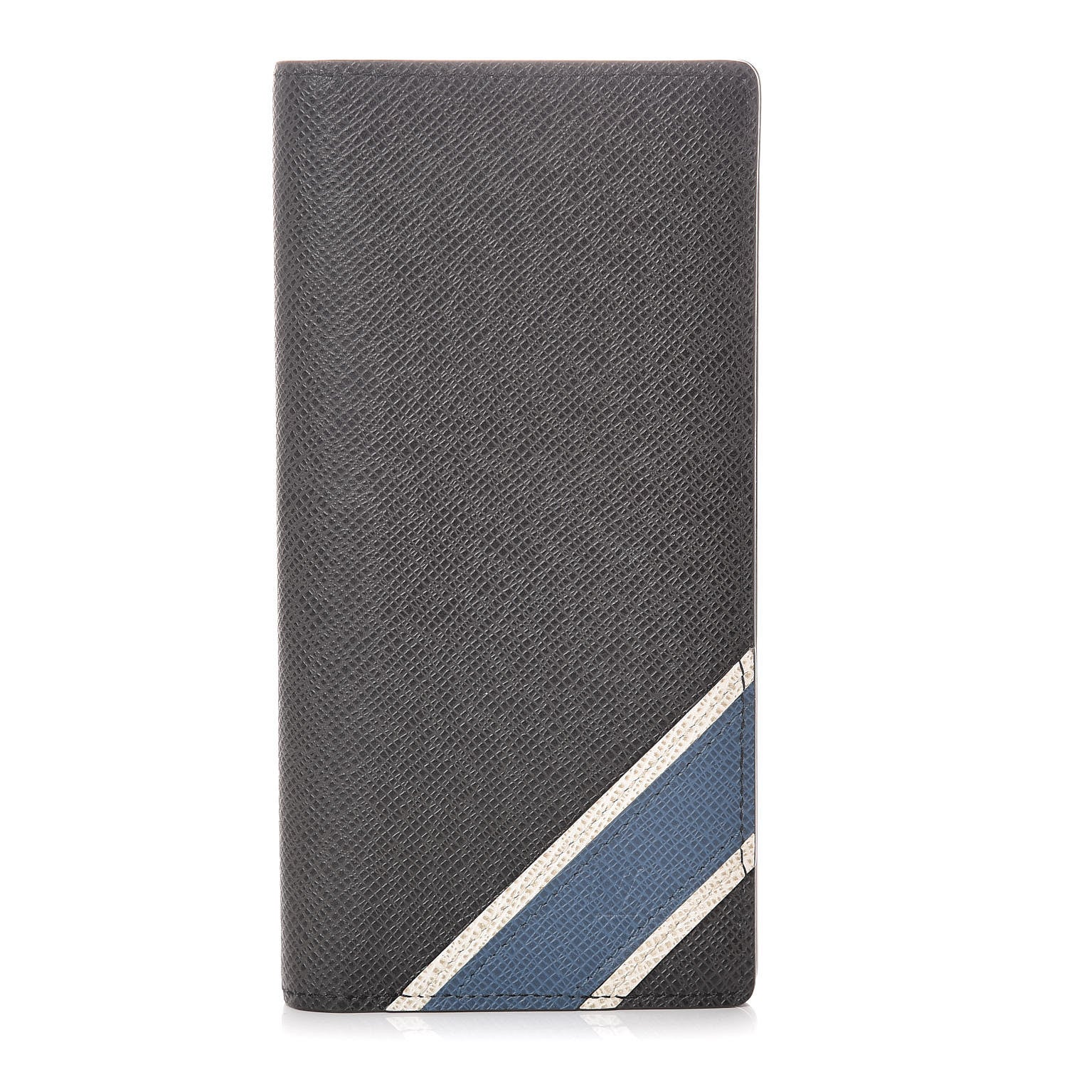 Louis Vuitton Taiga Stripe Brazza Wallet Ardoise 1 of 7
