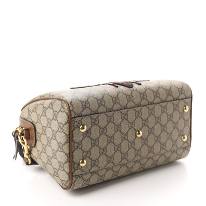 Gucci GG Supreme Monogram Bee Embroidered Small Boston Beige Tuscany 4 of 15