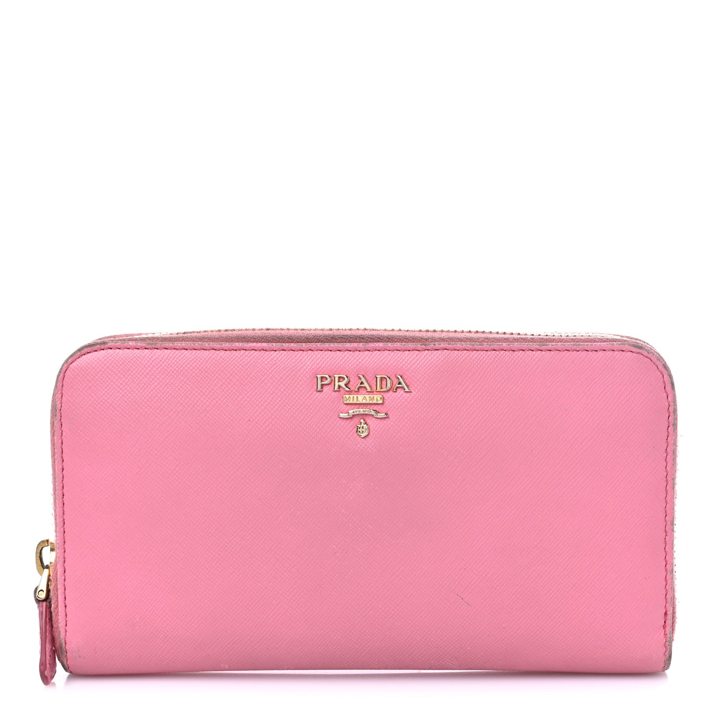 Saffiano Metal Zip Around Wallet Geranio