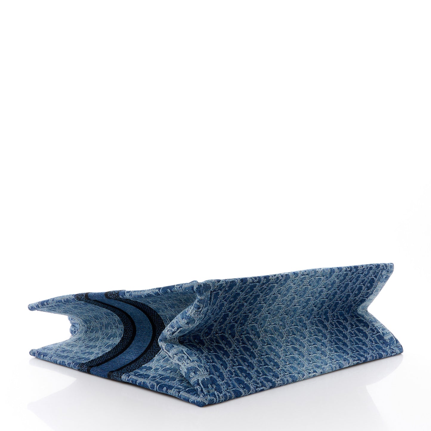 Oblique Denim Large Book Tote Blue