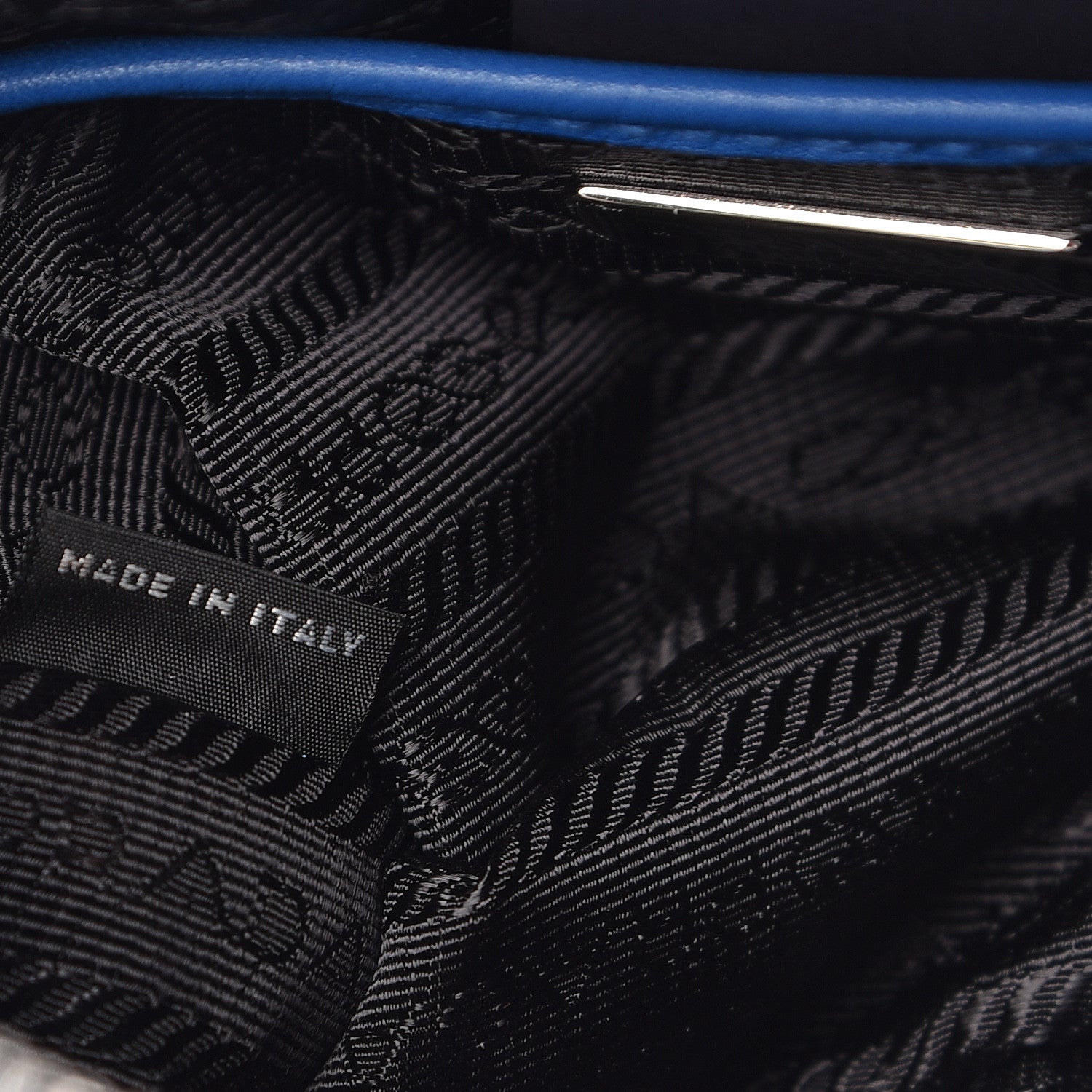 Prada Vitello Daino Camera Crossbody Azurro 7 of 10