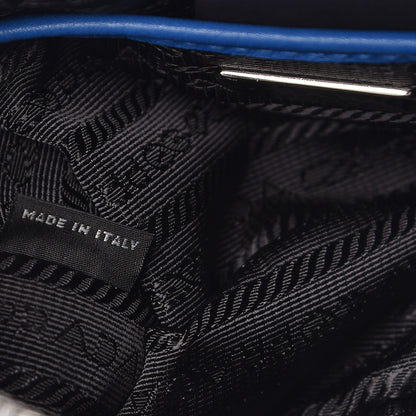 Prada Vitello Daino Camera Crossbody Azurro 7 of 10