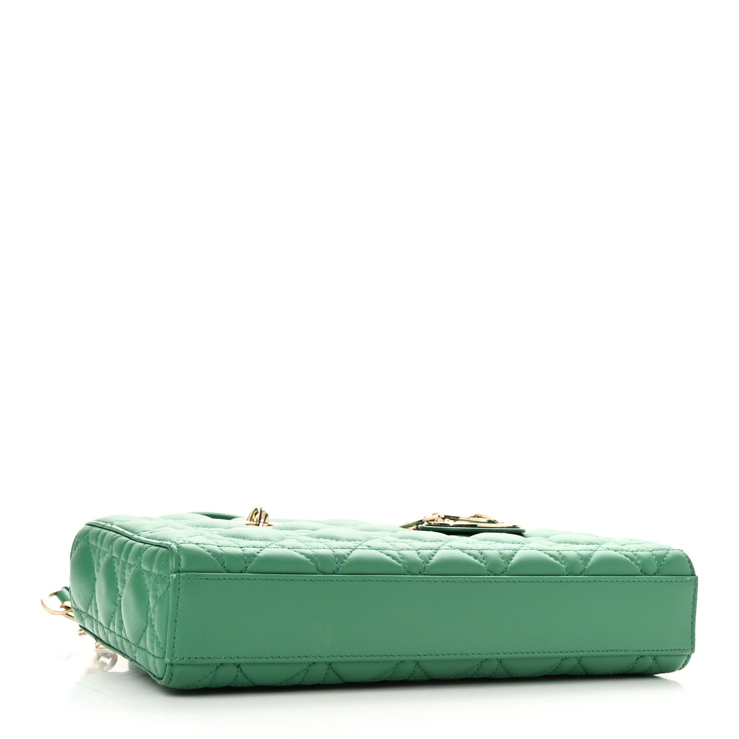 Christian Dior Lambskin Cannage Medium Lady D-Joy Green 1744819