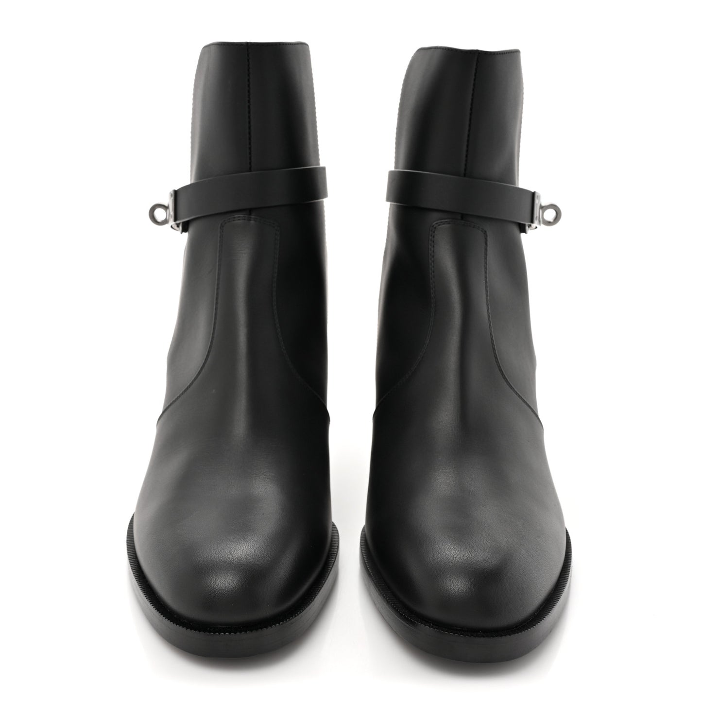 Calfskin Frenchie 50 Ankle Boots 38.5 Black