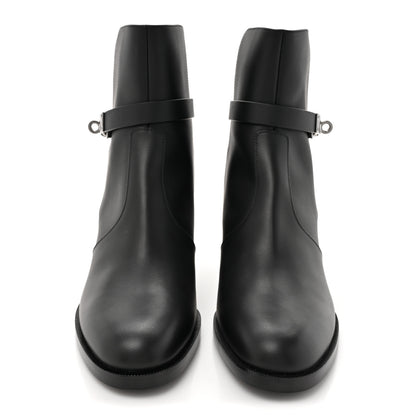 Hermes Calfskin Frenchie 50 Ankle Boots 38.5 Black 2 of 9