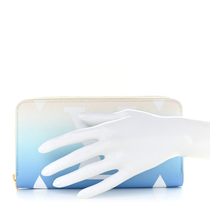 Louis Vuitton Monogram Giant By The Pool Zippy Wallet Blue 2 of 9
