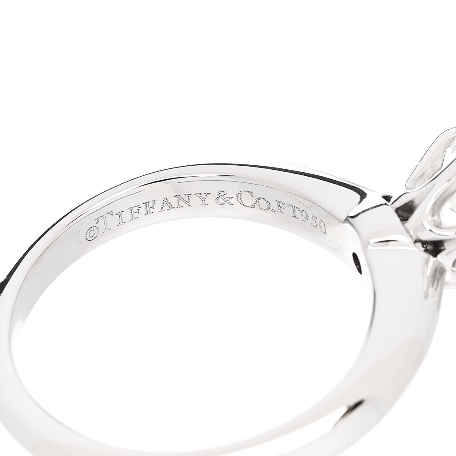 Tiffany Platinum Diamond 1.03ct Solitaire Engagement Ring 45 3.5 5 of 7