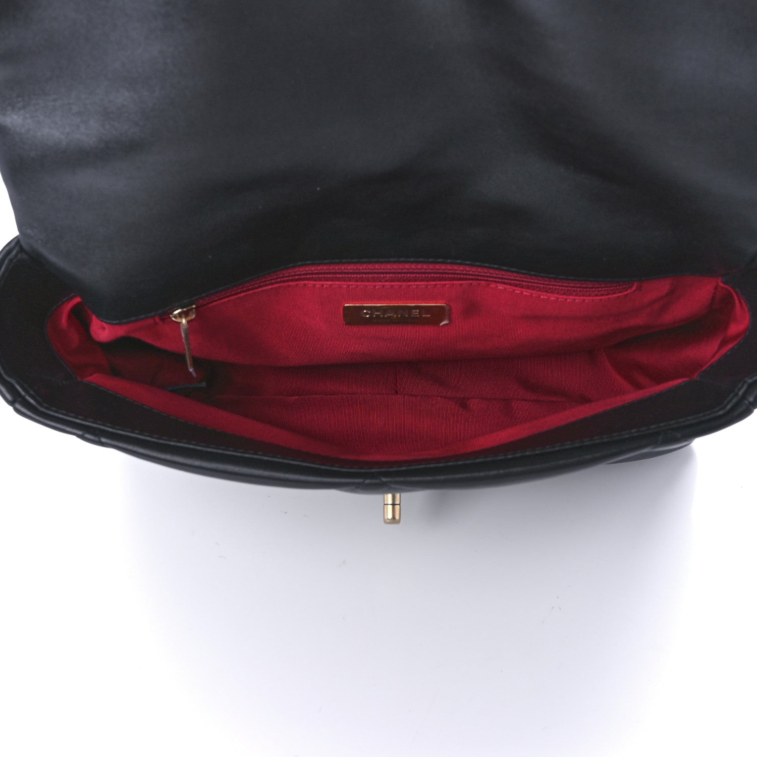 Chanel Lambskin Quilted Large Chanel 19 Flap Black 5 of 9