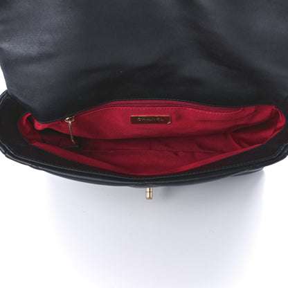 Chanel Lambskin Quilted Large Chanel 19 Flap Black 5 of 9