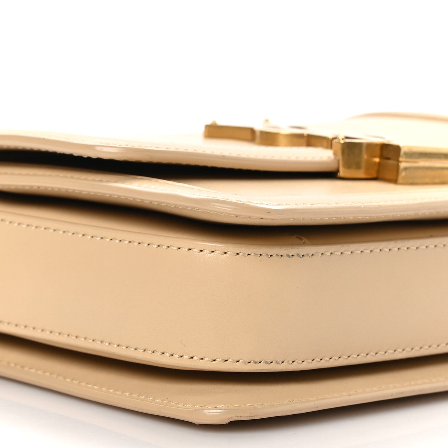 Smooth Calfskin Monogram Small Solferino Satchel Natural Ivory