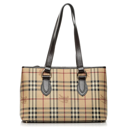 Burberry Haymarket Check Medium Regent Tote Chocolate 1 of 6