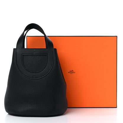 Hermes Taurillon Clemence Swift In-The-Loop 18 Bag Black 11 of 11