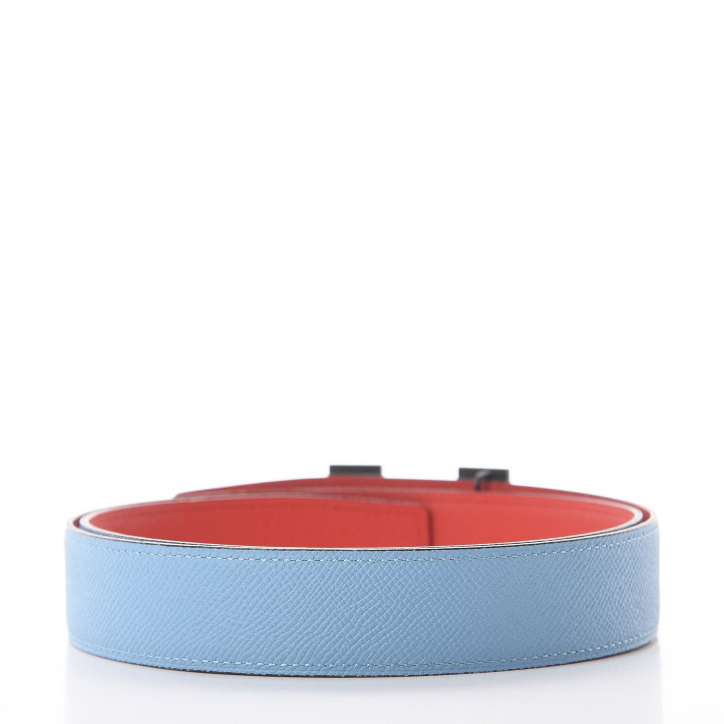 Epsom 32mm Matte H Belt 90 Rouge De Coeur Bleu Du Nord