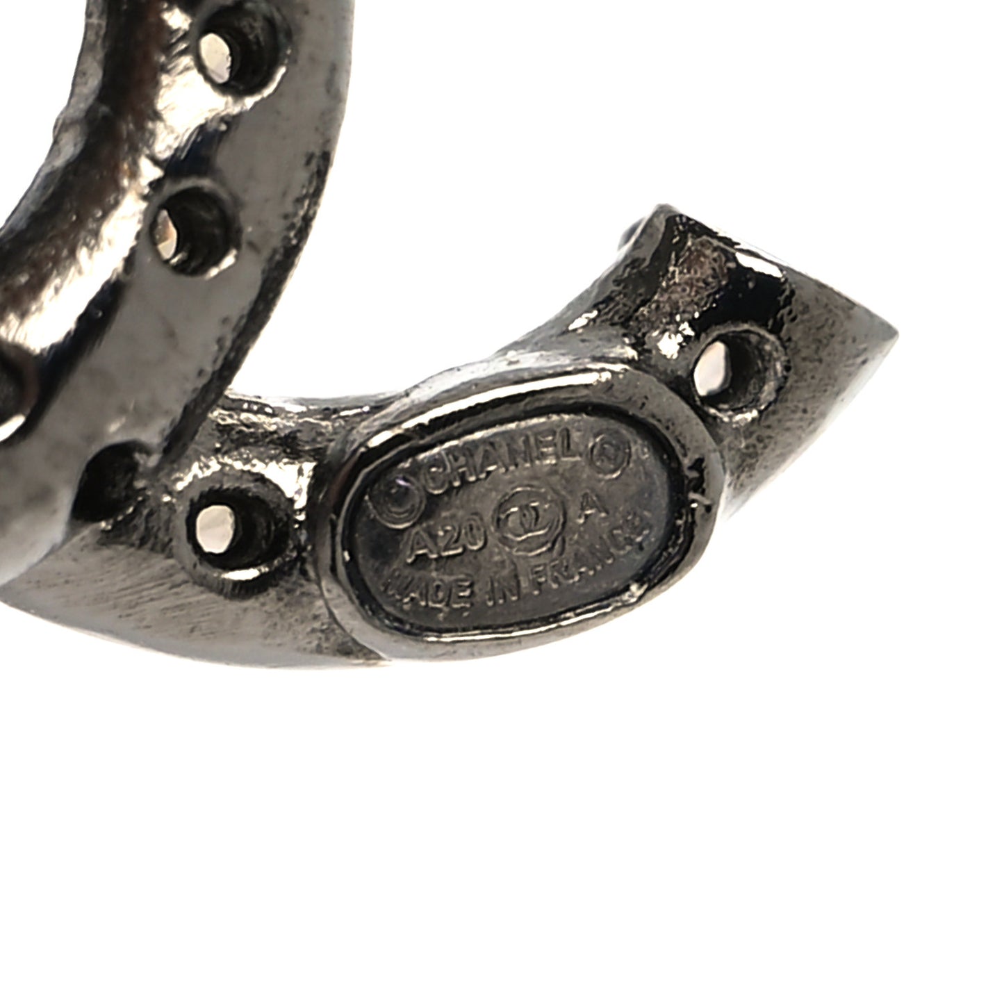 Ruthenium Crystal CC Earrings