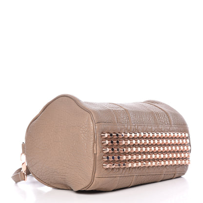 Alexander Wang Pebbled Lambskin Rocco Latte Rose Gold Hardware 5 of 12