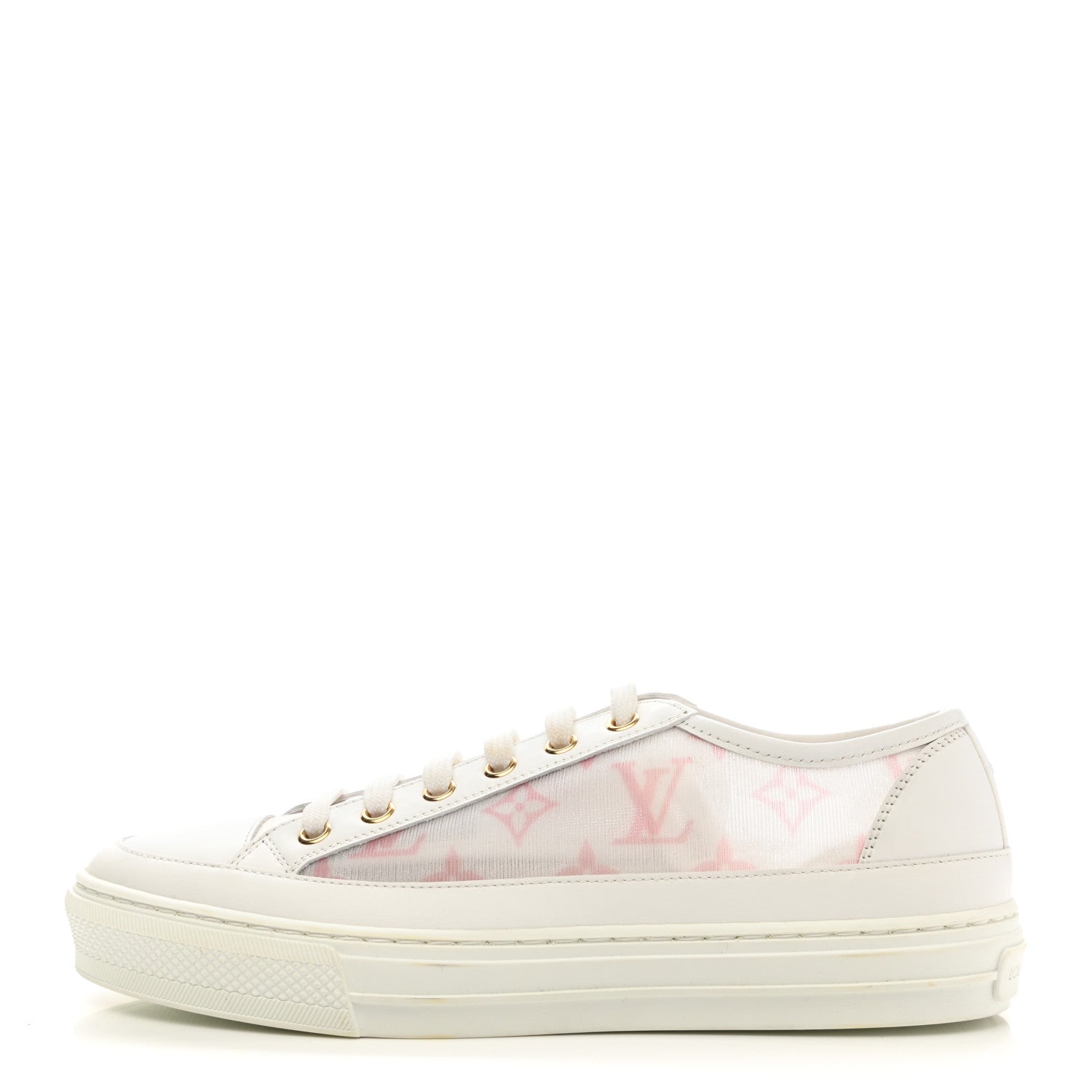 Louis Vuitton Technical Fabric Calfskin Monogram Stellar Sneakers 37 Pink 1 of 9