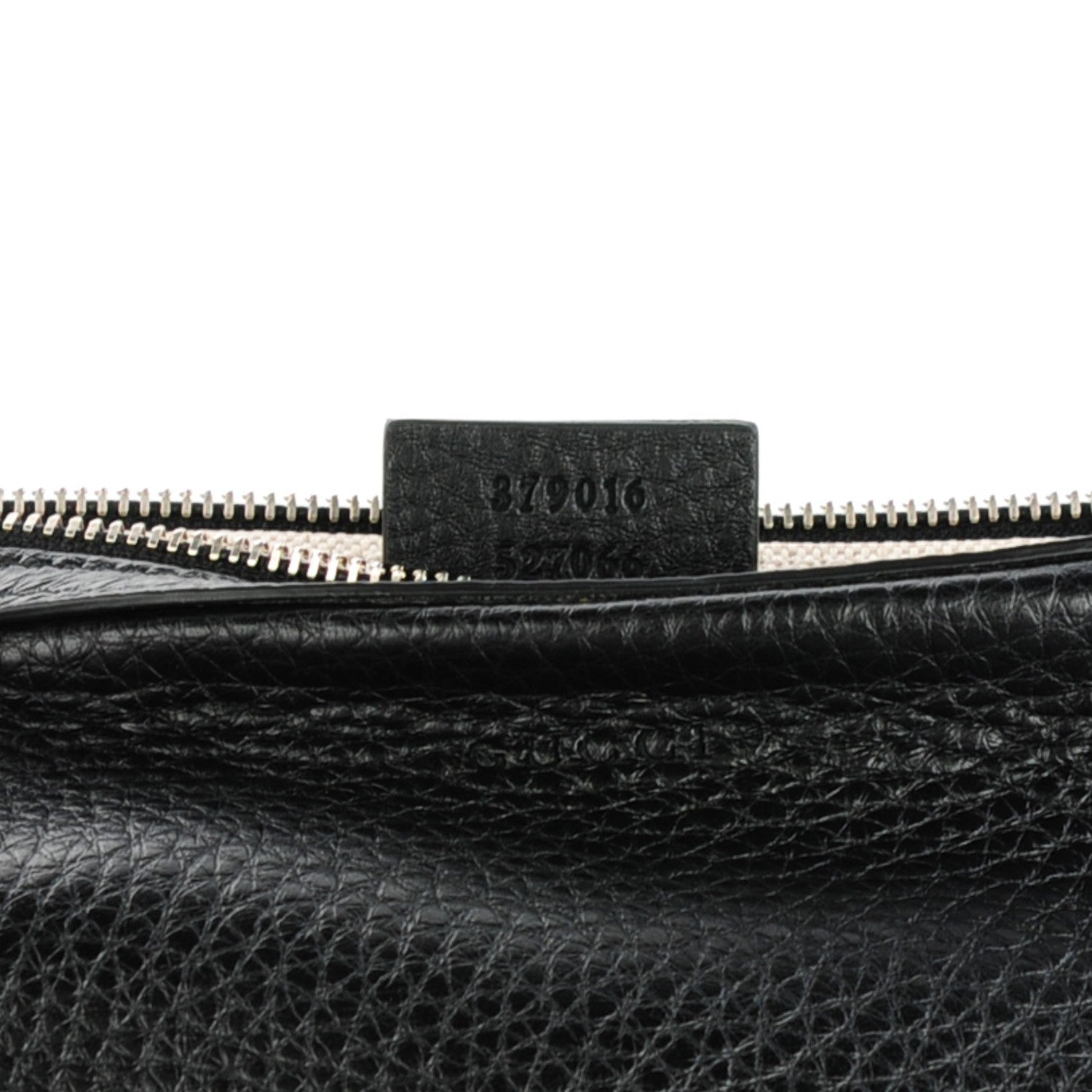 Gucci Pebbled Calfskin Zip Pouch Black 8 of 8