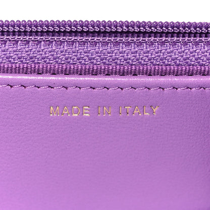 Chanel Lambskin Quilted Pick Me Up Wallet On Chain WOC Purple 6 of 9