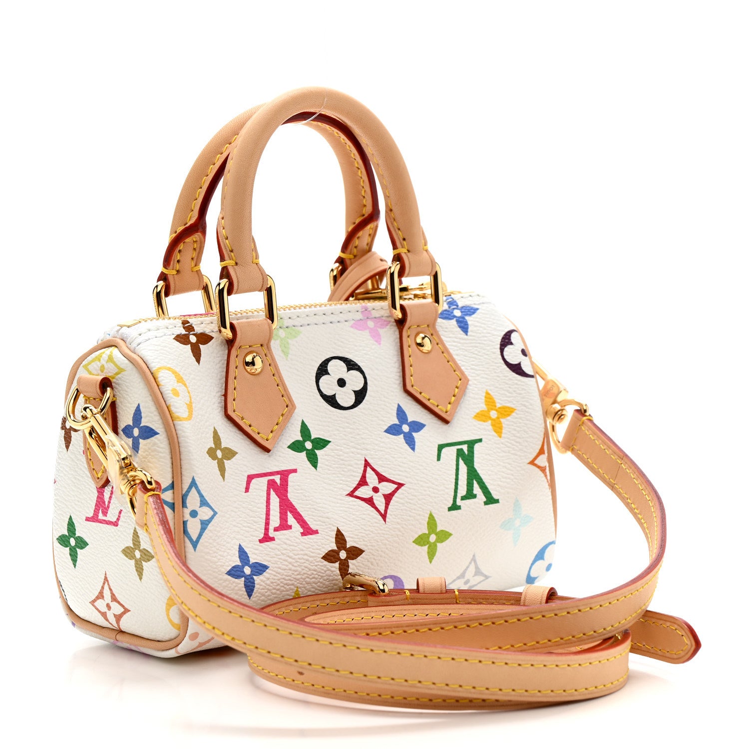 Louis Vuitton LV X TM Monogram Multicolor Nano Speedy White 3 of 10