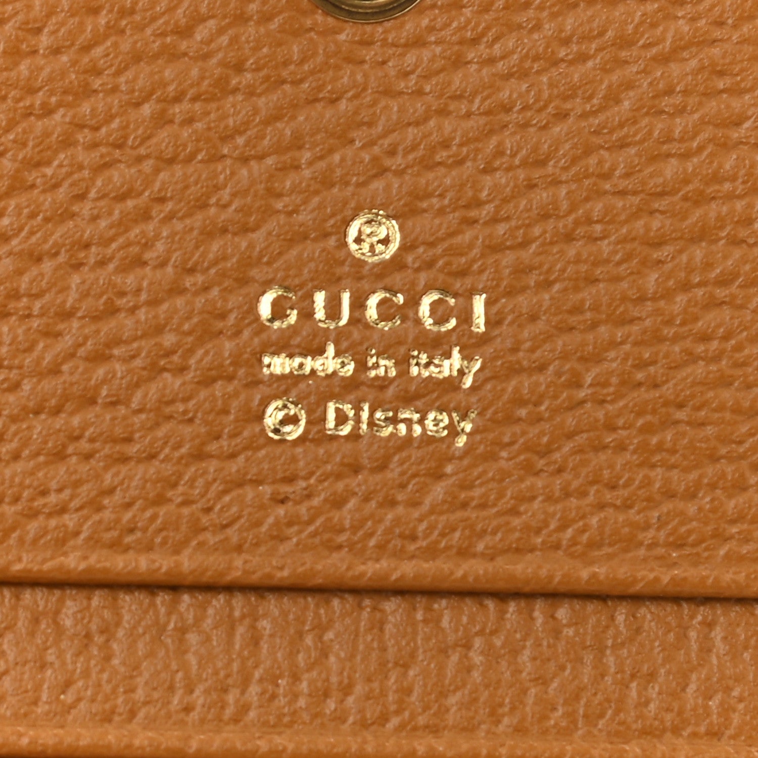 Gucci X DISNEY Mini Vintage GG Supreme Monogram Mickey Mouse Card Holder Wallet Beige Vintage Sun Oil 7 of 9