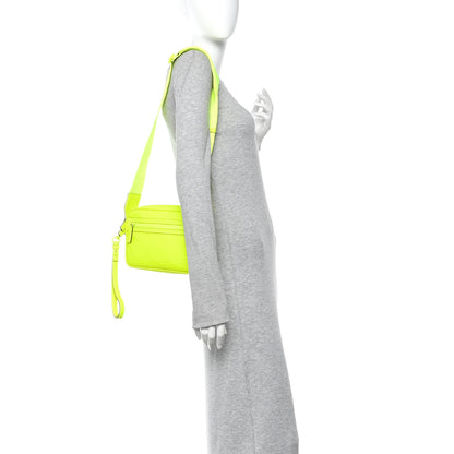 Gucci Rubber Effect Monogram GG Crossbody Bag Fluorescent Yellow 2 of 10