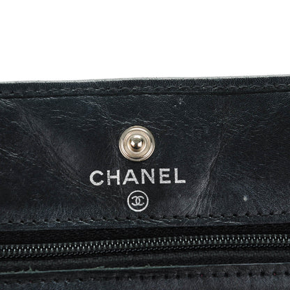 Chanel Calfskin Quilted Cambon Wallet On Chain WOC Black 5 of 9