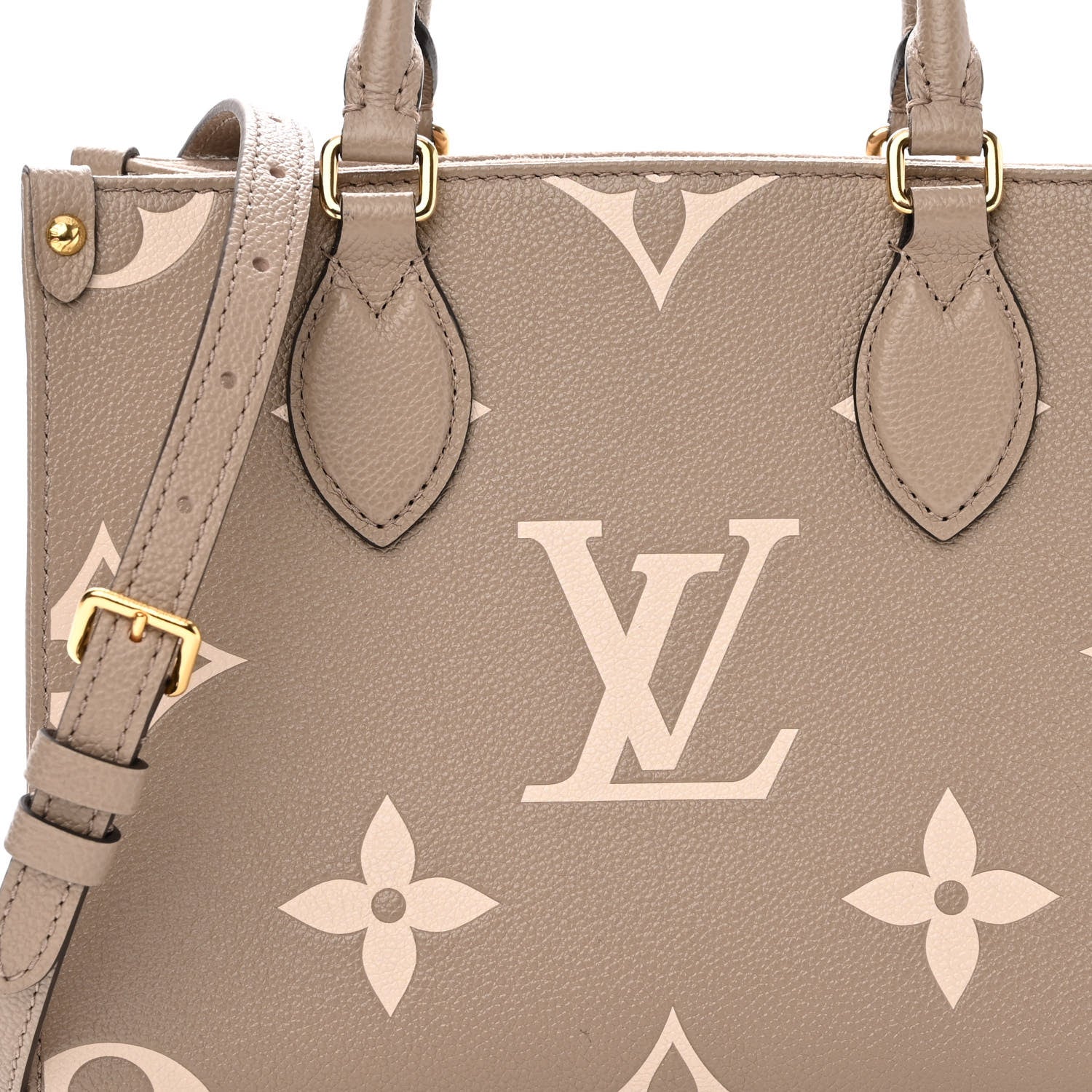 Louis Vuitton Empreinte Monogram Giant Onthego PM Tourterelle Creme 7 of 9