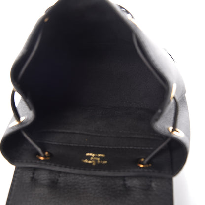 Louis Vuitton Calfskin Lockme Mini Backpack Black 5 of 6