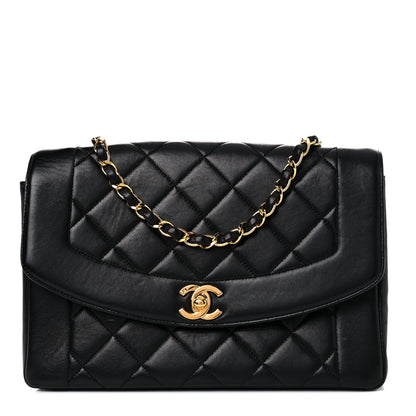 Chanel Lambskin Quilted Medium Single Flap Black 1 of 22