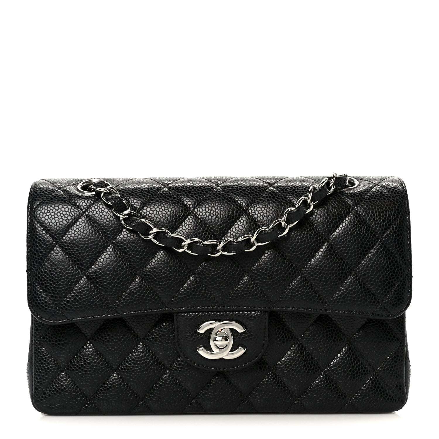 Chanel Caviar Quilted Small Double Flap Black 1 of 12